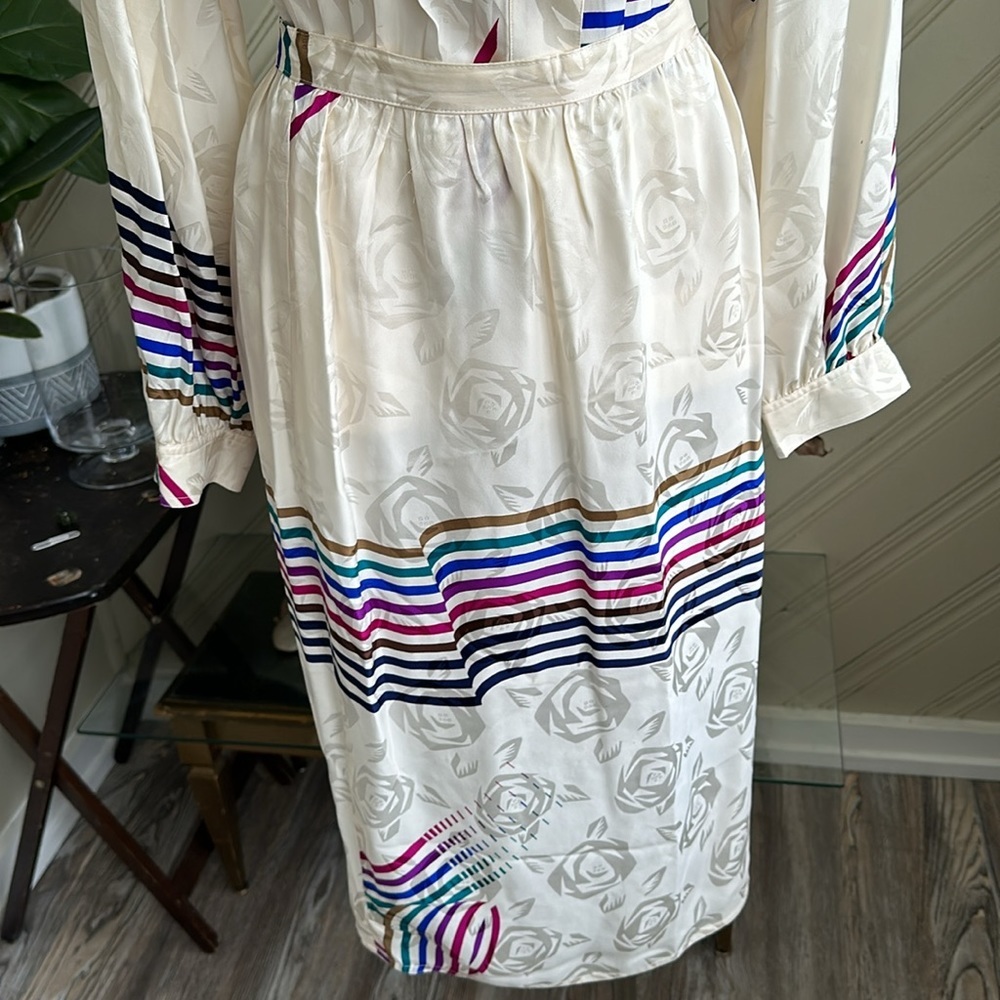 v i n t a g e... Argenti Silk Skirt and Blouse Size 12 - Picture 6 of 17